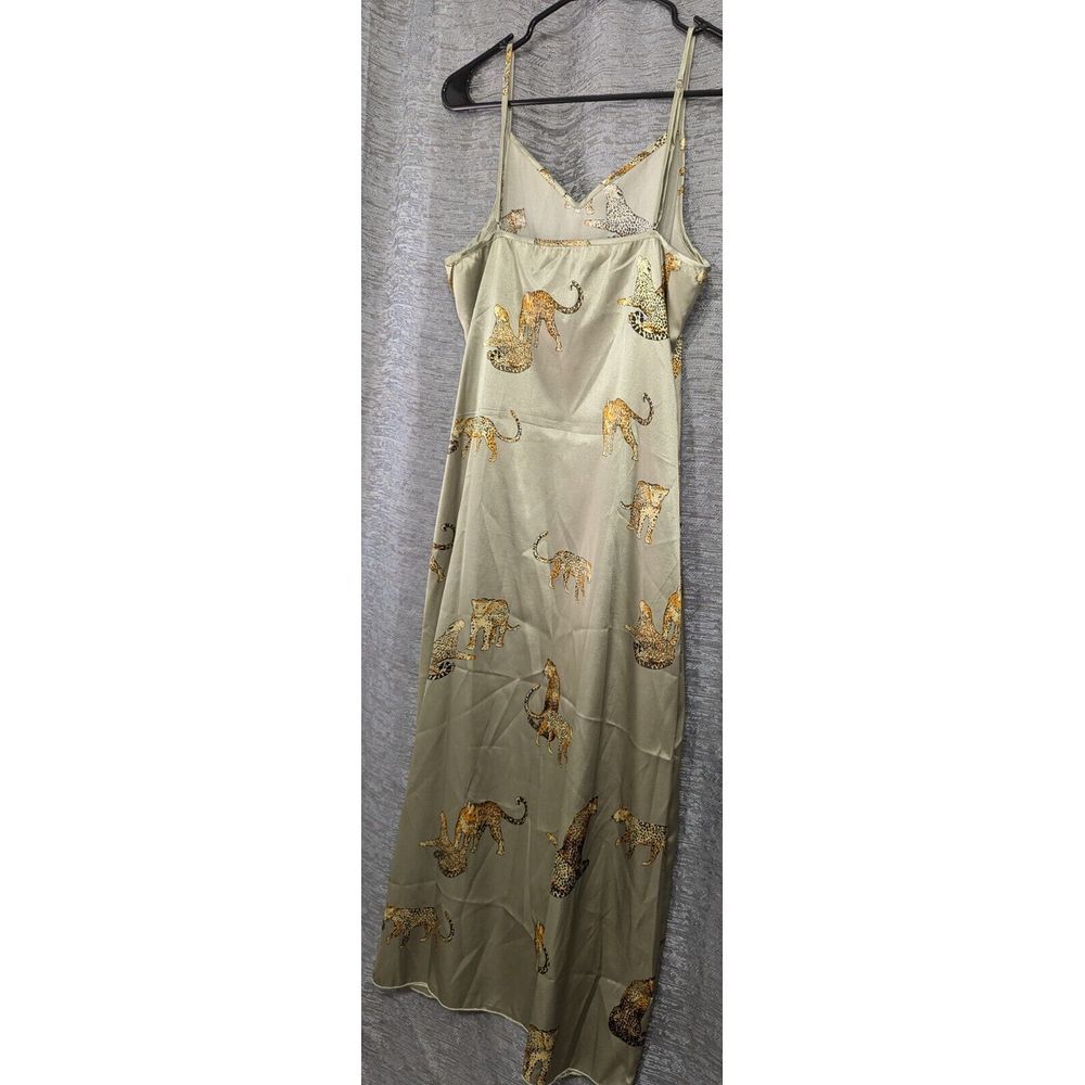 Shein Nightgown‎ Leopard Print Goldfish Gray Women's Medium - Picture 11 of 12